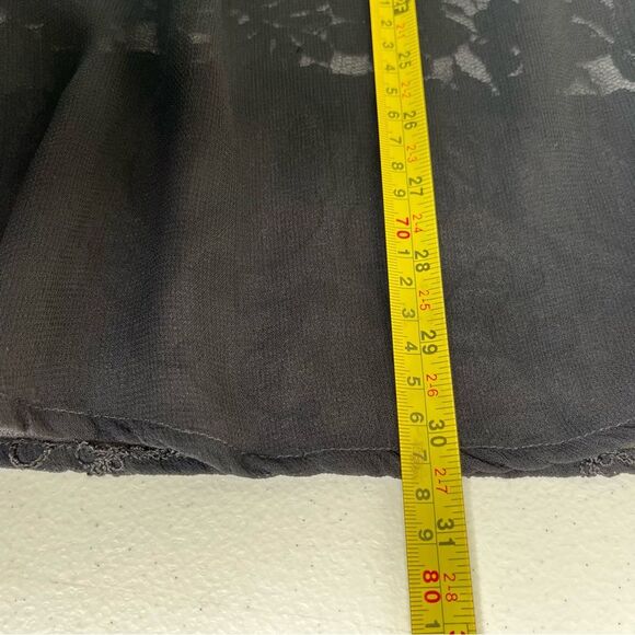 Lane Bryant Designs Collection Black Beaded Lace Button Front Shirt Women 14 16 - Picture 14 of 15